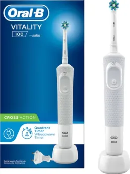 Oral-B Vitality 100 Cross Action D100.413.1 (с переходником на евровилку, белый)