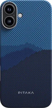 Pitaka StarPeak Tactile Woven для iPhone 16 (темно-синий)