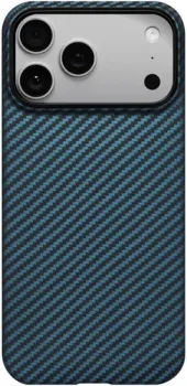 Pitaka Ultra-Slim для iPhone 17 Pro (1500D Black/Blue Twill)