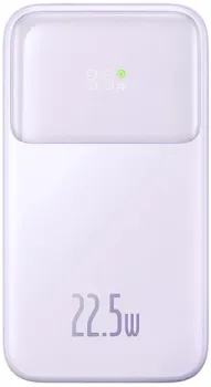 Baseus Comet Series Dual-Cable Digital Display Fast Charge Power Bank 22.5W 20000mAh (сиреневый)