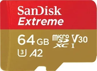 SanDisk Extreme microSDXC SDSQXAH-064G-GN6MN 64GB