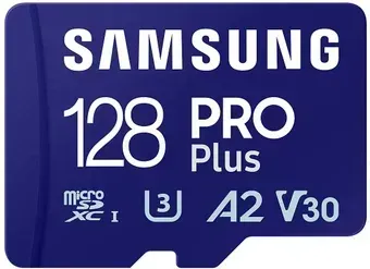Samsung PRO Plus microSDXC 128GB MB-MD128SA/EU (с адаптером)