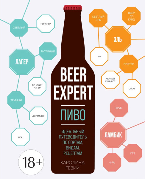 Beer Expert: пиво. Идеальный путеводитель по сортам, видам, рецептам - Каролина Гезий - 2024 год