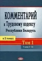 Комментарий к Трудовому кодексу Республики Беларусь. В 2-х томах. Том 1 - 2020 год