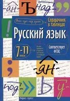 Справочник в таблицах. Русский язык. 7-11 классы - 2024 год