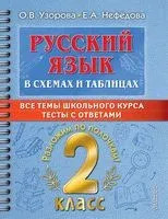 Русский язык в схемах и таблицах. Все темы школьного курса 2 класса с тестами - Елена Нефедова, Ольга Узорова - 2022 год