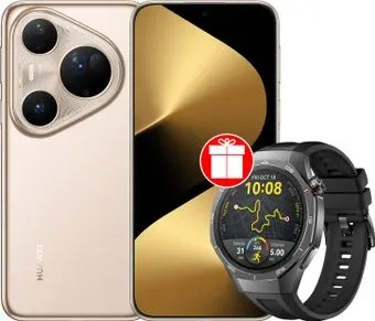 Huawei Pura 80 Ultra LMU-LX9 16GB/512GB (сверкающий золотой) + умные часы Huawei Watch GT 5 Pro по акции