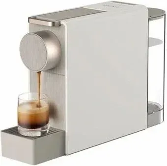 Scishare Capsule Coffee Machine Mini S1201 (с переходником на евровилку, золотистый)