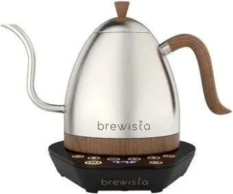 Brewista Artisan Gooseneck 1л (нержавеющая сталь/дерево)