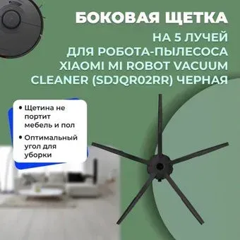 USBTOP для Xiaomi Mi Robot Vacuum Cleaner (SDJQR02RR) (черная) 558589