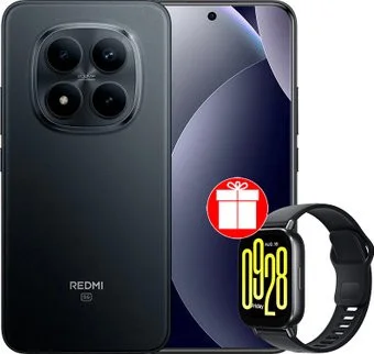 Xiaomi Redmi Note 15 Pro+ 5G 8GB/256GB международная версия (черный) + умные часы Xiaomi Redmi Watch 5 Active (черный) по акции