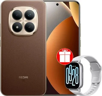 Xiaomi Redmi Note 15 Pro+ 5G 8GB/256GB международная версия (коричневый) + умные часы Xiaomi Redmi Watch 5 Active (серебристы) по акции