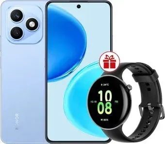 HONOR X8d 8GB/256GB международная версия (голубой) + умные часы HONOR Watch Fit по акции