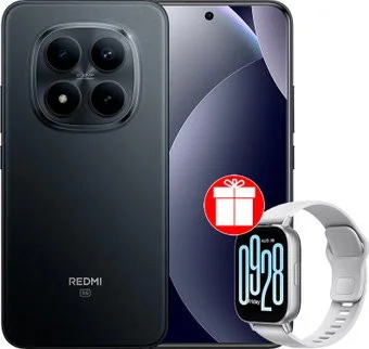 Xiaomi Redmi Note 15 Pro+ 5G 8GB/256GB международная версия (черный) + умные часы Xiaomi Redmi Watch 5 Active (серебристый) по акции