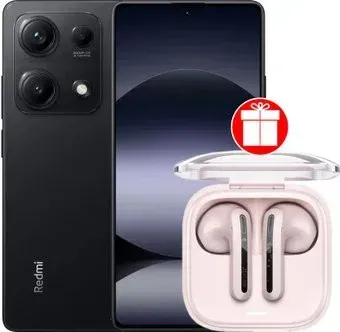 Xiaomi Redmi Note 14S 8GB/256GB международная версия (полуночный черный) + наушники Xiaomi Redmi Buds 6 Active (розовый) по акции