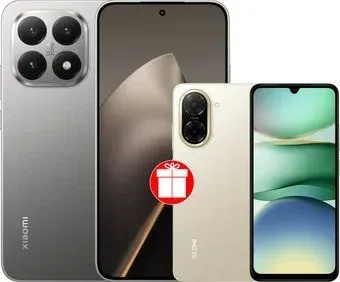 Xiaomi 15T 12GB/256GB международная версия (серый) + Xiaomi Redmi A5 4GB/128GB (песочное золото) по акции