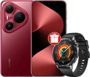 Huawei Pura 80 Pro LMR-LX9 12GB/512GB (красный) + умные часы Huawei Watch GT 5 по акции