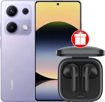Xiaomi Redmi Note 14S 8GB/256GB международная версия (перламутровый фиолетовый) + наушники Xiaomi Redmi Buds 6 Active (черный) по акции
