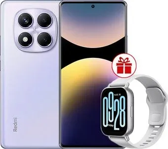 Xiaomi Redmi Note 14 Pro 12GB/512GB международная версия (фиолетовый) + умные часы Xiaomi Redmi Watch 5 Active (серебристый) по акции