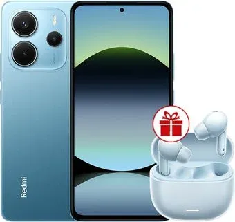 Xiaomi Redmi Note 14 8GB/256GB международная версия (синий) + наушники Xiaomi Redmi Buds 6 Lite (голубой) по акции