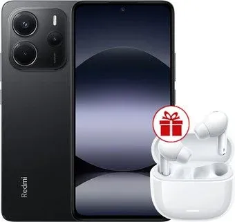 Xiaomi Redmi Note 14 8GB/256GB международная версия (черный) + наушники Xiaomi Redmi Buds 6 Lite (белый) по акции