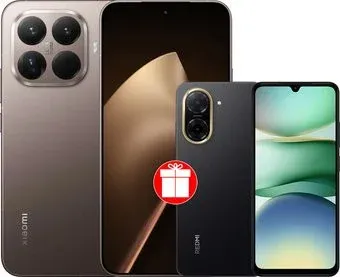 Xiaomi 15T Pro 12GB/512GB международная версия (золотистый мокко) + Xiaomi Redmi A5 4GB/128GB (полуночный черный) по акции