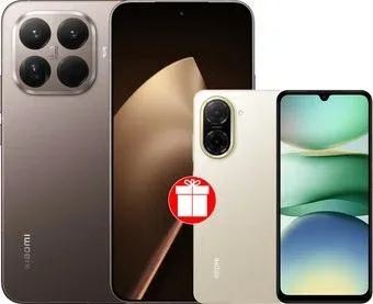 Xiaomi 15T Pro 12GB/512GB международная версия (золотистый мокко) + Xiaomi Redmi A5 4GB/128GB (песочное золото) по акции