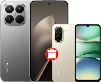 Xiaomi 15T Pro 12GB/256GB международная версия (серый) + Xiaomi Redmi A5 4GB/128GB (песочное золото) по акции