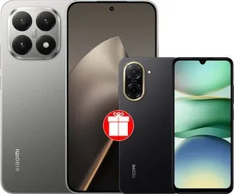 Xiaomi 15T 12GB/512GB международная версия (серый) + Xiaomi Redmi A5 4GB/128GB (полуночный черный) по акции