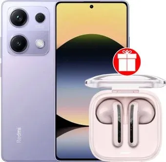 Xiaomi Redmi Note 14S 8GB/256GB международная версия (перламутровый фиолетовый) + наушники Xiaomi Redmi Buds 6 Active (розовый)по акции