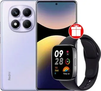 Xiaomi Redmi Note 14 Pro 8GB/256GB международная версия (фиолетовый) + умные часы Xiaomi Redmi Watch 3 (черный) по акции