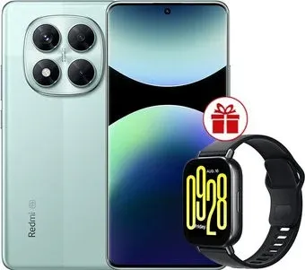 Xiaomi Redmi Note 14 Pro 5G 12GB/256GB международная версия (зеленый) + умные часы Xiaomi Redmi Watch 5 Active (черный) по акции