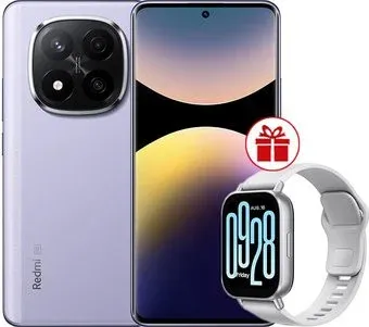 Xiaomi Redmi Note 14 Pro+ 5G 8GB/256GB международная версия (фиолетовый) + умные часы Xiaomi Redmi Watch 5 Active(серебристый) по акции