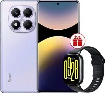 Xiaomi Redmi Note 14 Pro 12GB/512GB международная версия (фиолетовый) + умные часы Xiaomi Redmi Watch 5 Active (черный) по акции