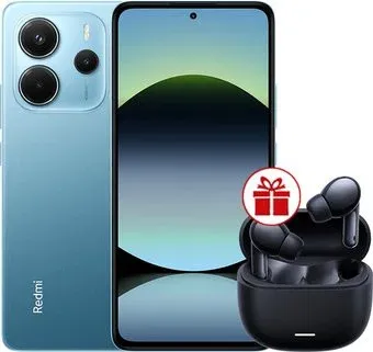 Xiaomi Redmi Note 14 8GB/256GB международная версия (синий) + наушники Xiaomi Redmi Buds 6 Lite (черный) по акции