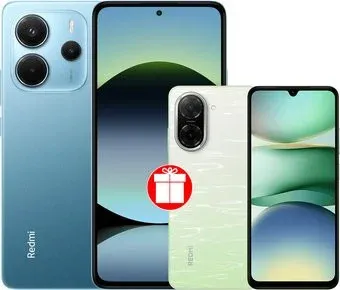Xiaomi Redmi Note 14 8GB/256GB международная версия (синий) + Xiaomi Redmi A5 3GB/64GB (зеленое озеро) по акции