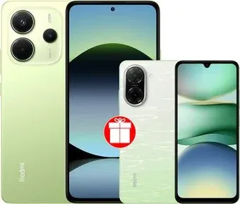 Xiaomi Redmi Note 14 8GB/256GB международная версия (зеленый) + Xiaomi Redmi A5 3GB/64GB (зеленое озеро) по акции