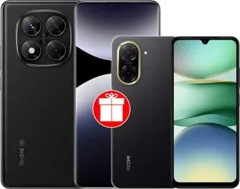 Xiaomi Redmi Note 14 Pro 5G 12GB/256GB международная версия (черный) + смартфон Xiaomi Redmi A5 3GB/64GB (полуночный черный) по акции