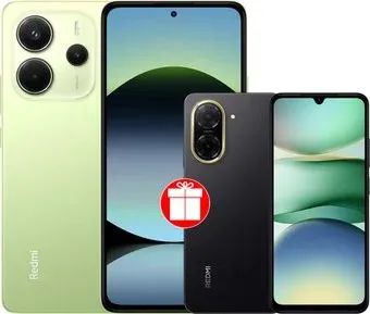 Xiaomi Redmi Note 14 8GB/256GB международная версия (зеленый) + Xiaomi Redmi A5 3GB/64GB (полуночный черный) по акции