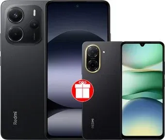 Xiaomi Redmi Note 14 8GB/256GB международная версия (черный) + Xiaomi Redmi A5 3GB/64GB (полуночный черный) по акции