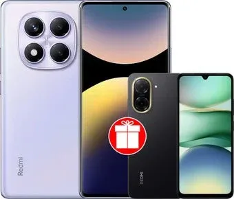Xiaomi Redmi Note 14 Pro 12GB/512GB международная версия (фиолетовый) + Xiaomi Redmi A5 3GB/64GB (полуночный черный) по акции