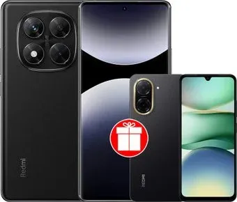 Xiaomi Redmi Note 14 Pro 12GB/512GB международная версия (черный) + Xiaomi Redmi A5 3GB/64GB (полуночный черный) по акции