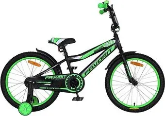 Favorit Biker 20 2020 (черный/зеленый)