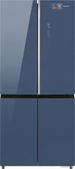 Weissgauff WCD 590 Nofrost Inverter Premium Biofresh Blue Glass