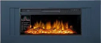 Smolcom Line V42 с Royal Flame Vision 42 LOG LED (черный)