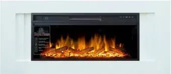 Smolcom Line V42 с Royal Flame Vision 42 LOG LED (бьянко белый)