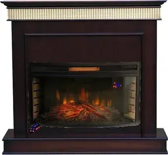 Smolcom Murano FS33W с RealFlame FireSpace 33W S IR (темный орех)