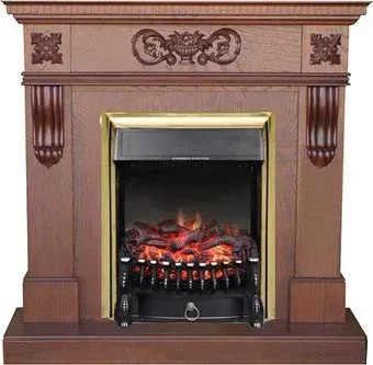 Smolcom Corsica New STD-ASP с RealFlame Fobos-S Lux BR (махагон антик)