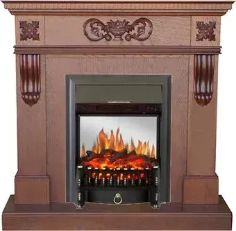 Smolcom Corsica New STD-ASP с RealFlame Fobos-S Lux BL LT (махагон)