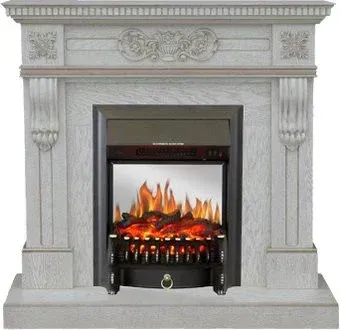 Smolcom Corsica New STD-ASP с RealFlame Fobos-S Lux BL LT (белый дуб)